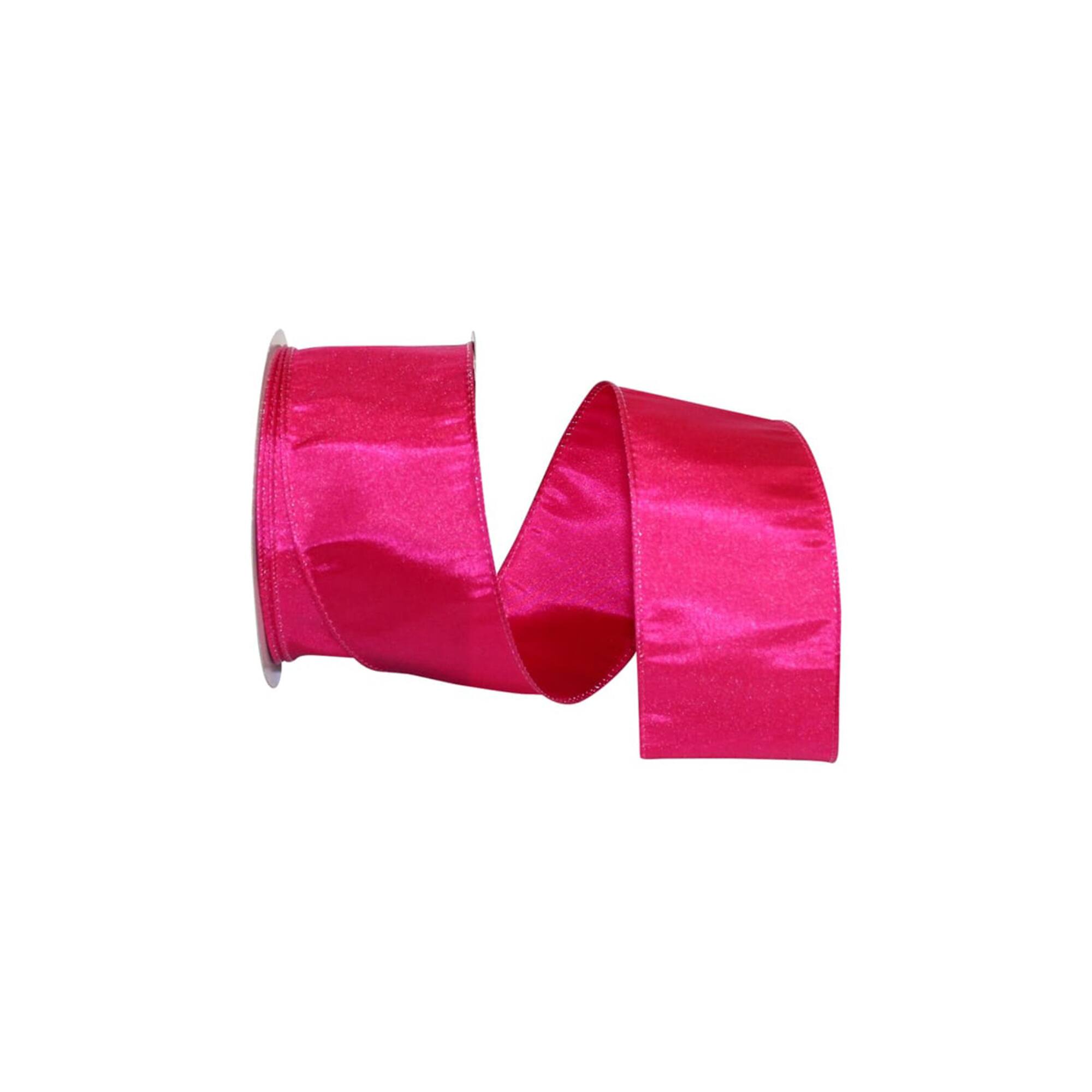 JAM Paper 2.5" x 25yd. Taffeta Wired Katy May 2 Ribbon